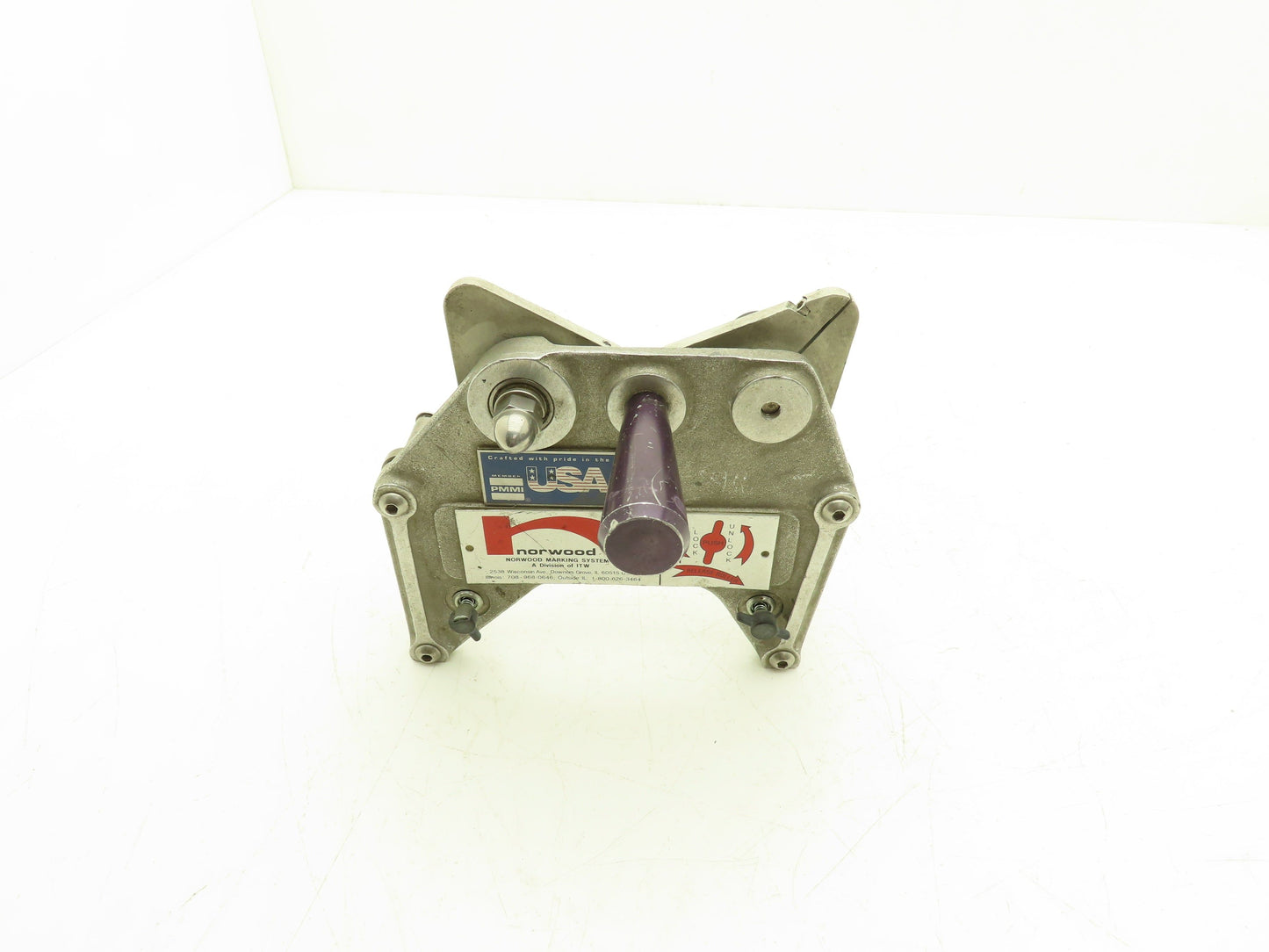 Norwood Marking Print Head Ribbon Tape Unwind Rewind Reel Bracket 1" ID Tape