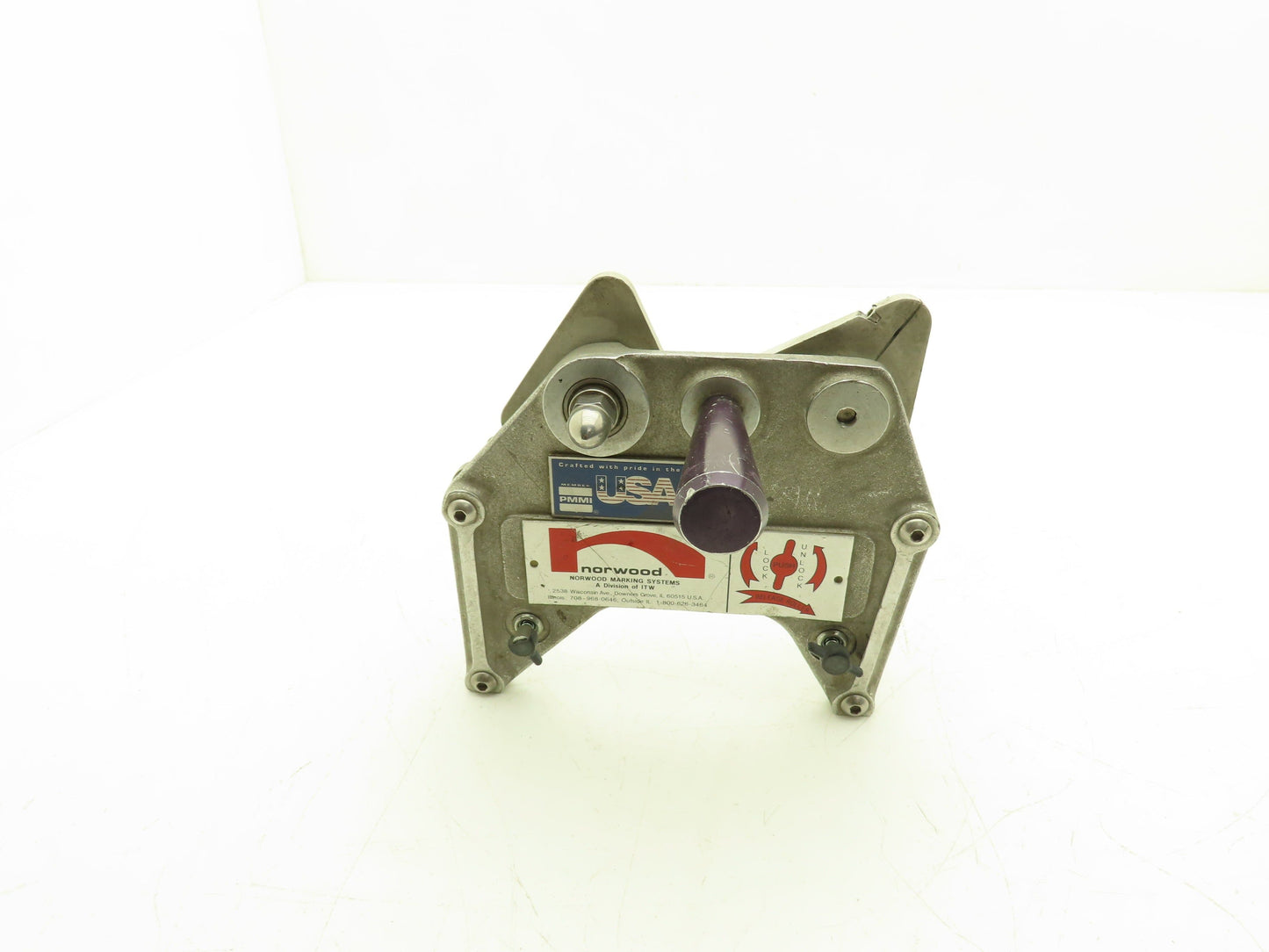 Norwood Marking Print Head Ribbon Tape Unwind Rewind Reel Bracket 1" ID Tape