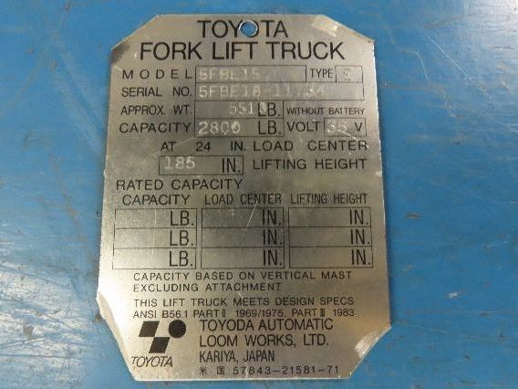 Toyota 5FBE15 Steering Wheel Column Assembly Controls Button Tilt