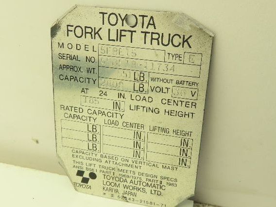 Denso 57510-13300-71 | 198500 Throttle Position Sensor Toyota 5FBE15 Forklift