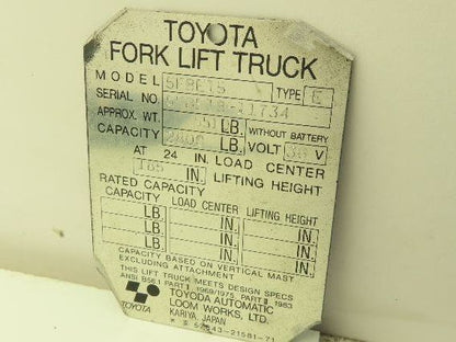 Denso 57510-13300-71 | 198500 Throttle Position Sensor Toyota 5FBE15 Forklift