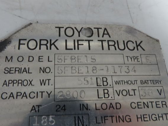 Toyota 14110-12180-71 Electric Forklift Dual Motor Drive Axle 6 Lug 5FBE15