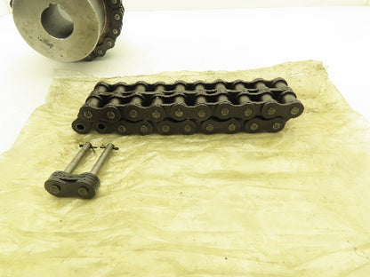 Roller Chain Shaft Coupling Hub 45x60mm Bore Keyed