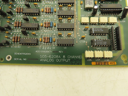 Siemens 505-6208A 8 Channel Output Analog Circuit Board Module