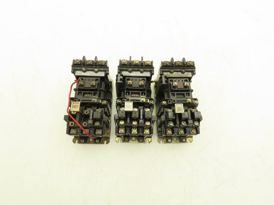 Allen Bradley 509-BOD 509-AOD Starter Overload Relay 120V Coil 600V Lot of 3
