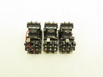 Allen Bradley 509-BOD 509-AOD Starter Overload Relay 120V Coil 600V Lot of 3