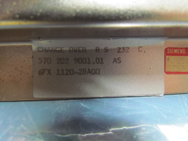 Siemens 570 202 9001.01 AS 6FX 1120-2BA00 RS 232 C Change Over Switch