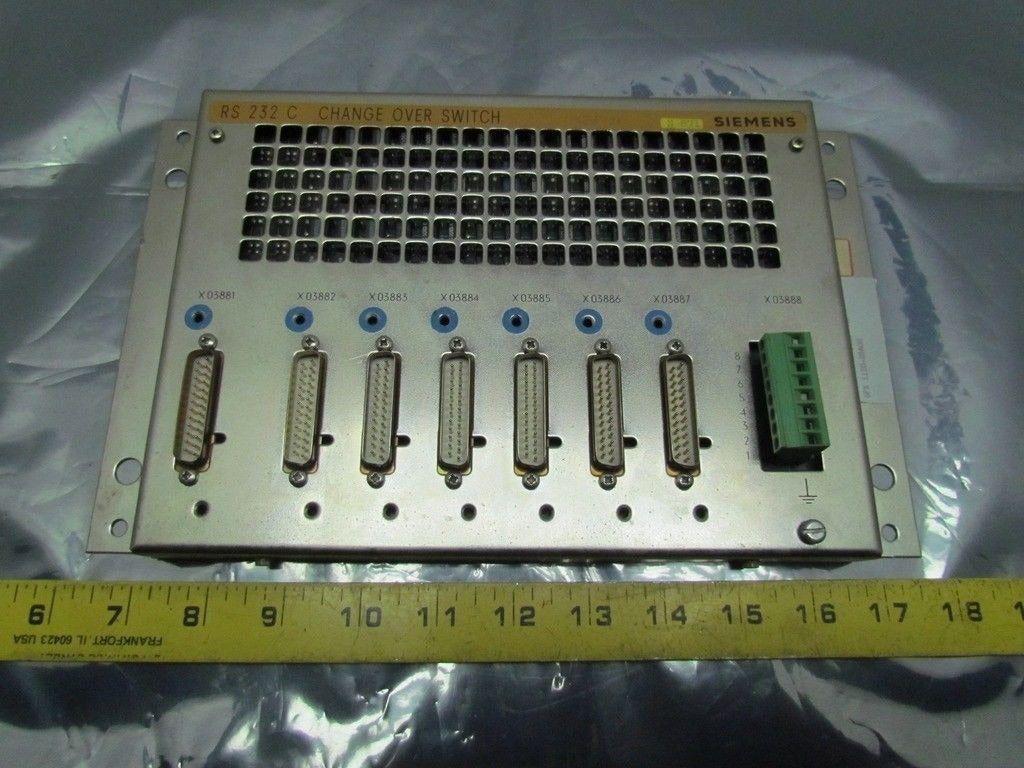 Siemens 570 202 9001.01 AS 6FX 1120-2BA00 RS 232 C Change Over Switch