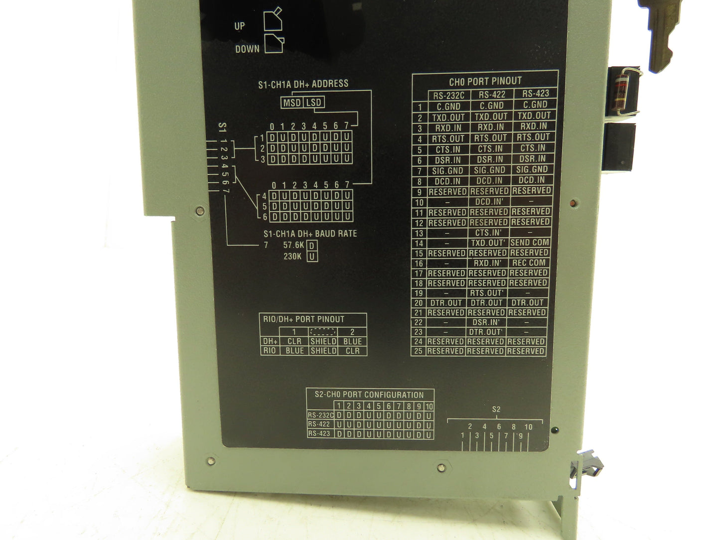 Allen Bradley 1785-L40B Series E PLC 5/40 Processor Module Rev G01 FW Rev B