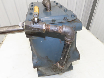 Shaft Mount Reducer 12.7:1 Ratio Gearbox 138 RPM Screw Conveyor Drive