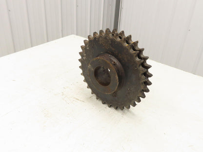 Martin D100B30 #100 Double Roller Chain Sprocket 30-Tooth 3-1/8" Keyed Bore