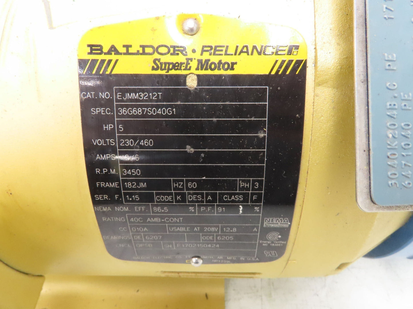 Scot Model 17 Cast Iron Centrifugal Pump 2x2" NPT 200 GPM 5Hp 230/460V 3PH 182JM