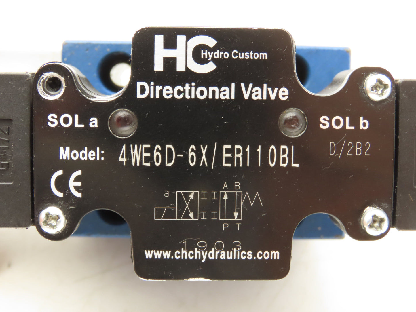Hydro Custom 4WE6D-6X/ER110BL Hydraulic Solenoid Directional Valve 110V