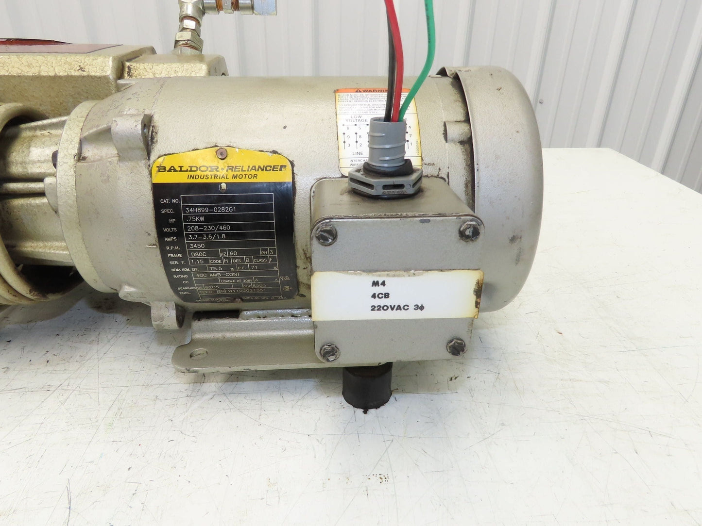 Airtech L-21-G1 Oil Flooded Rotary Vane Vacuum Pump 15 CFM 1Hp 230/460V 3PH
