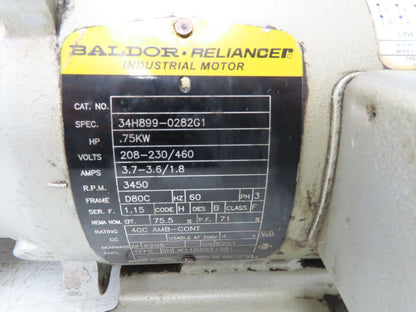 Airtech L-21-G1 Oil Flooded Rotary Vane Vacuum Pump 15 CFM 1Hp 230/460V 3PH