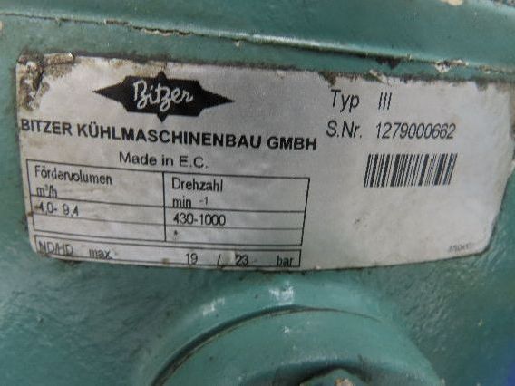 Bitzer Type III Reciprocating HVAC Refrigeration Compressor 1.5Hp 230/460V 3PH