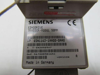 Siemens Simodrive 1P 6SN1162-1AA00-0AA0 Traeger-Modul 50mm
