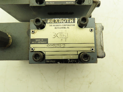 Rexroth 4WH6D52/5 Hydraulic Directional Valve 4 Port 2 Position 	Lot of 3