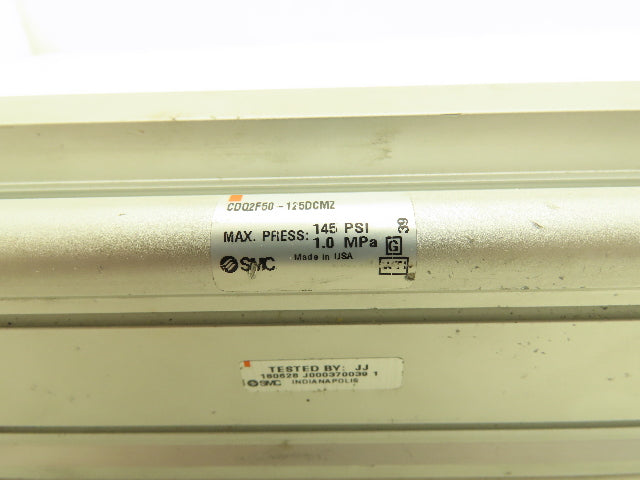 SMC CDQ2F50-125DCMZ Pneumatic Air Cylinder 50mm Bore 125mm Stroke 145 PSI