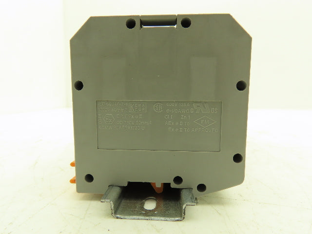 Phoenix Contact UKH 50 50mm² 125A Terminal 1000V 6-1/0AWG DIN Rail Lot of 7