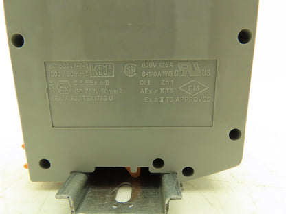 Phoenix Contact UKH 50 50mm² 125A Terminal 1000V 6-1/0AWG DIN Rail Lot of 7