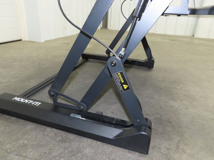 Mount-It! Sit Stand Desk XL 48" Wide Approx. 12" Infinitely Adjustable Height