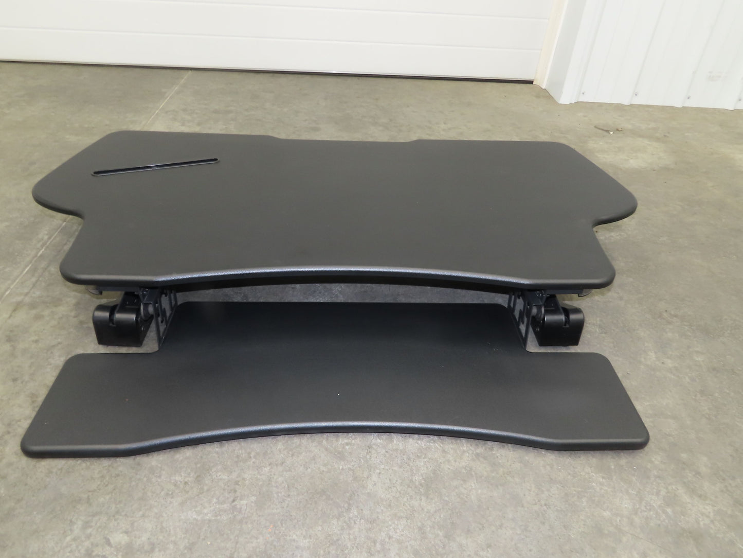 Mount-It! Sit Stand Desk XL 48" Wide Approx. 12" Infinitely Adjustable Height