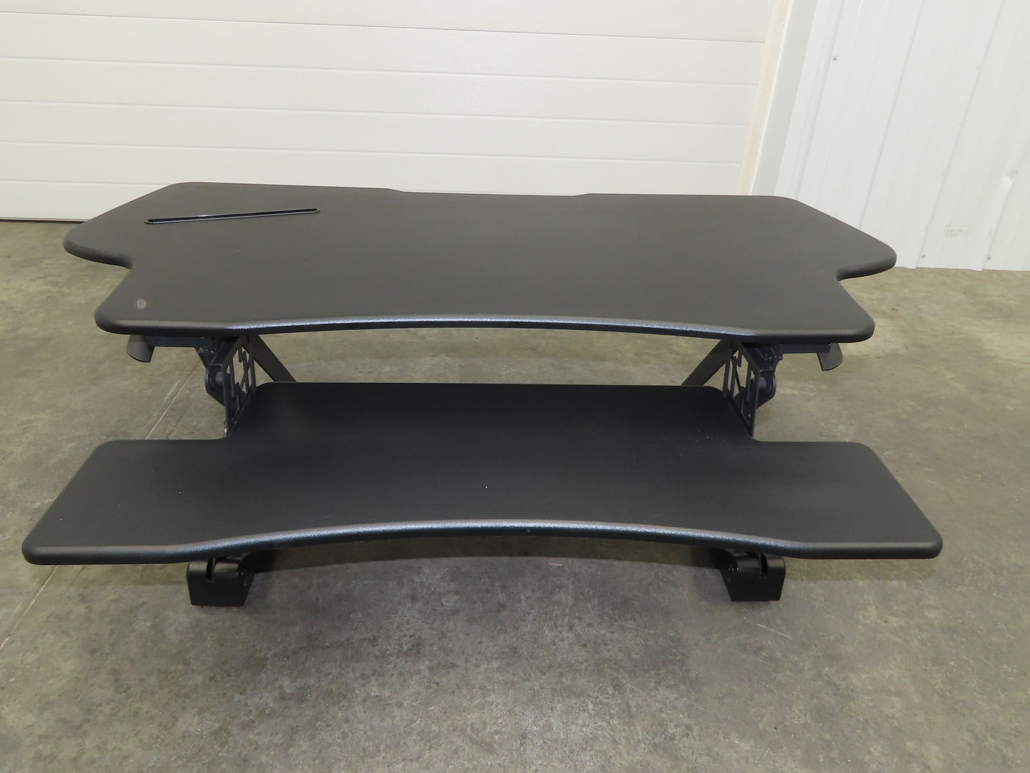 Mount-It! Sit Stand Desk XL 48" Wide Approx. 12" Infinitely Adjustable Height
