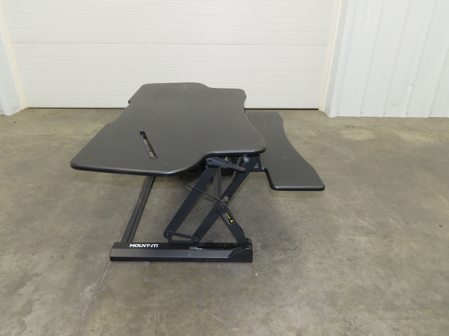 Mount-It! Sit Stand Desk XL 48" Wide Approx. 12" Infinitely Adjustable Height
