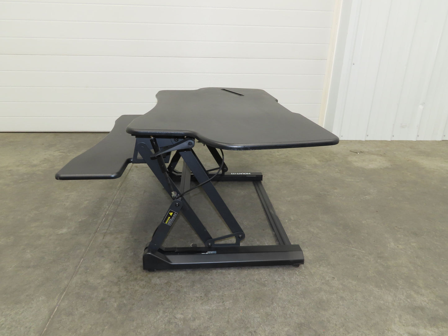Mount-It! Sit Stand Desk XL 48" Wide Approx. 12" Infinitely Adjustable Height