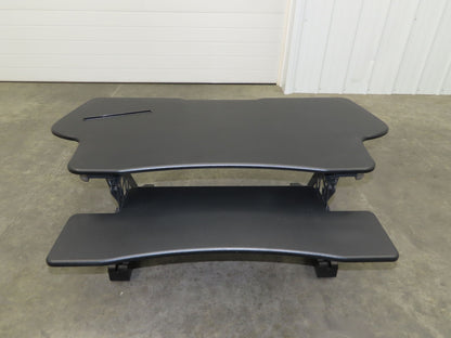 Mount-It! Sit Stand Desk XL 48" Wide Approx. 12" Infinitely Adjustable Height