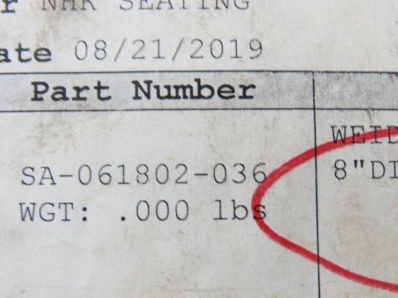 Hytrol SA-061802-036 Hytrol 36" Conveyor Center Drive Pulley 8" Dia ST57T Shaft