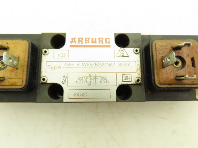 Arburg 4WE 6 W53/BG24NK4 Hydraulic Directional Solenoid Valve 24VDC