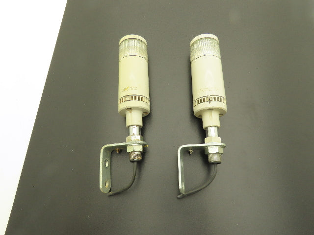 PatLite LME-102FBWQ Signal Tower Alarm White Single Light 60mm 24VDC  Lot of 2