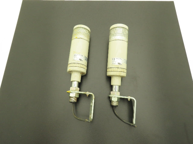 PatLite LME-102FBWQ Signal Tower Alarm White Single Light 60mm 24VDC  Lot of 2