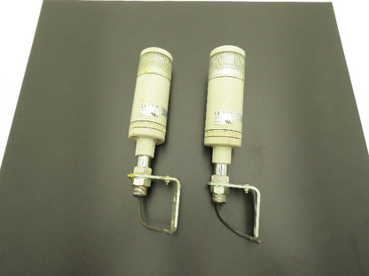 PatLite LME-102FBWQ Signal Tower Alarm White Single Light 60mm 24VDC  Lot of 2