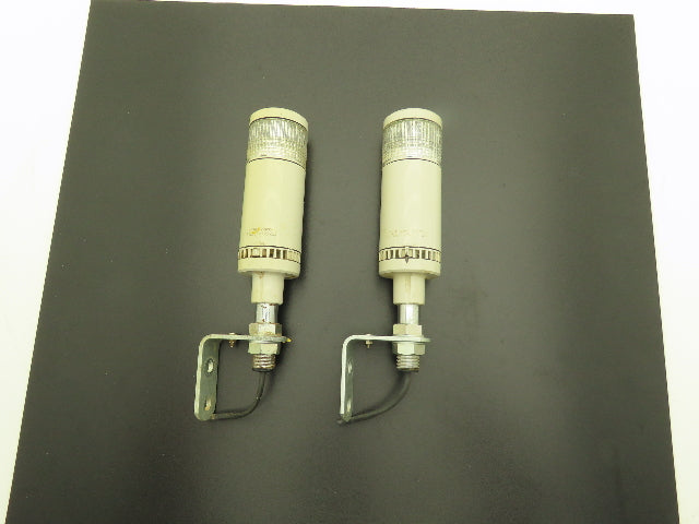 PatLite LME-102FBWQ Signal Tower Alarm White Single Light 60mm 24VDC  Lot of 2