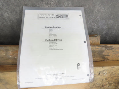 Foote Jones 823-MS823-213 Line-o-Motor Inline Gearbox 14:1 Reducer 125 RPM 36Hp