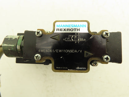 Rexroth 4WE6D61/EW110N9DA/V Hydraulic Directional Valve Solenoid 24VDC