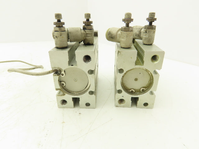 SMC MHZ2-25D3 Pneumatic Parallel Air Gripper 25mm Bore Double Acting Lot of 2