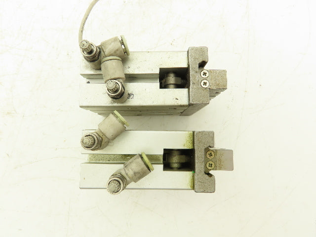 SMC MHZ2-25D3 Pneumatic Parallel Air Gripper 25mm Bore Double Acting Lot of 2