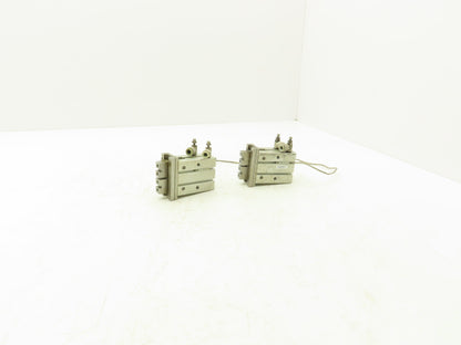 SMC MHZ2-25D3 Pneumatic Parallel Air Gripper 25mm Bore Double Acting Lot of 2