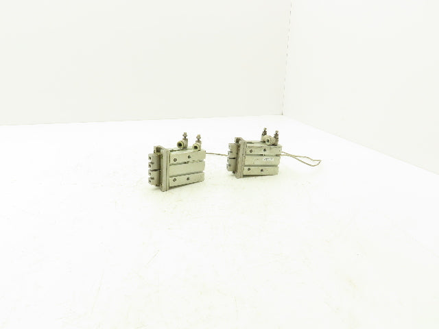 SMC MHZ2-25D3 Pneumatic Parallel Air Gripper 25mm Bore Double Acting Lot of 2