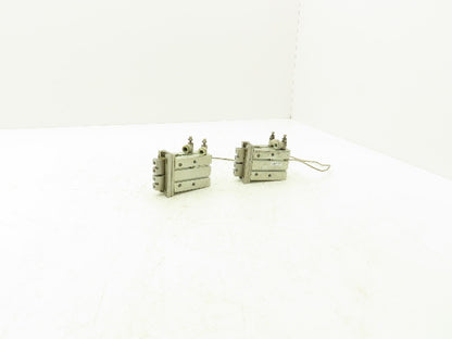 SMC MHZ2-25D3 Pneumatic Parallel Air Gripper 25mm Bore Double Acting Lot of 2