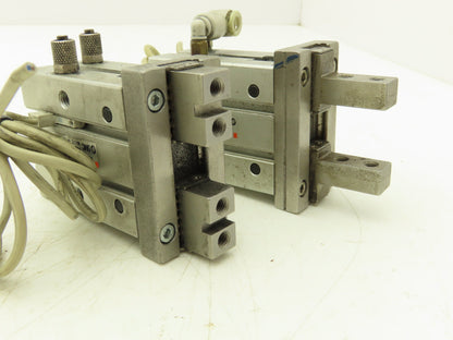 SMC MHZ2-25D3 Pneumatic Parallel Air Gripper 25mm Bore Double Acting Lot of 2