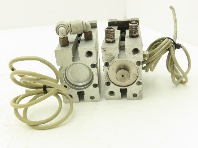 SMC MHZ2-25D3 Pneumatic Parallel Air Gripper 25mm Bore Double Acting Lot of 2