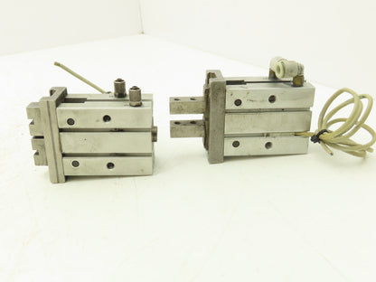 SMC MHZ2-25D3 Pneumatic Parallel Air Gripper 25mm Bore Double Acting Lot of 2