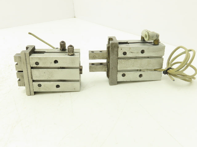 SMC MHZ2-25D3 Pneumatic Parallel Air Gripper 25mm Bore Double Acting Lot of 2
