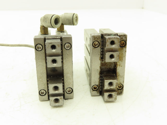 SMC MHZ2-20D3 Pneumatic Parallel Air Gripper 20mm Bore Double Acting Lot of 2