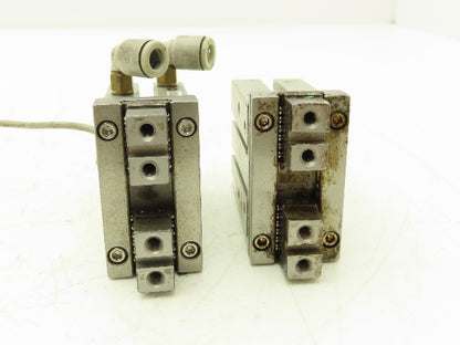 SMC MHZ2-20D3 Pneumatic Parallel Air Gripper 20mm Bore Double Acting Lot of 2